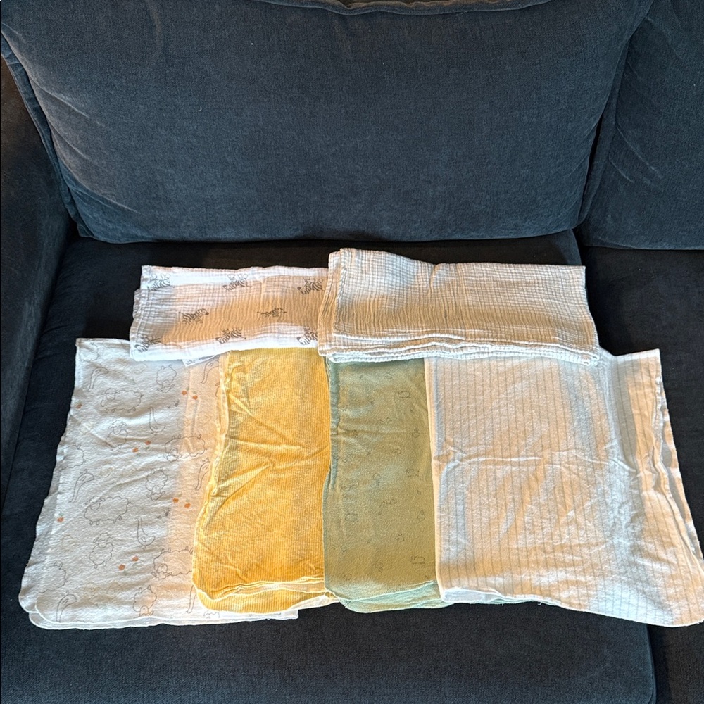 Receiving Blankets and muslin swaddle blankets